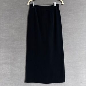 Vintage Talbots Skirt 6 Black Maxi Pencil Career Cocktail Performance Classic